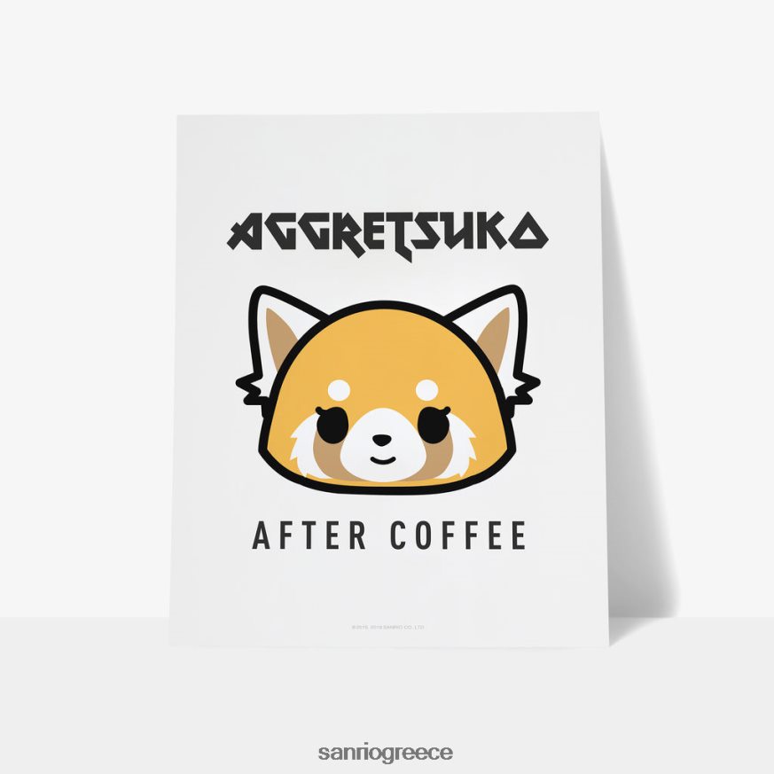 αξεσουάρ γρ Sanrio aggretsuko after coffee personalized art print 2ZVJ6459