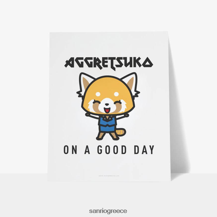 αξεσουάρ γρ Sanrio aggretsuko on a good day personalized art print 2ZVJ6461