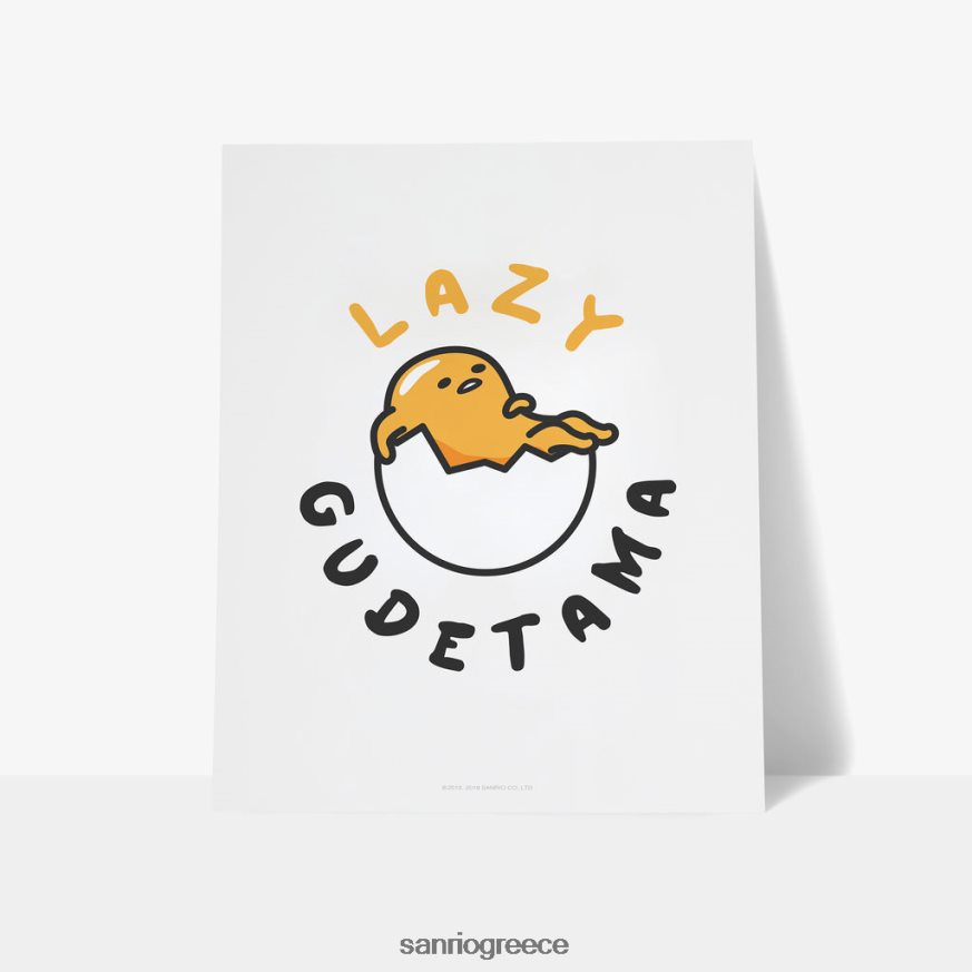 αξεσουάρ γρ Sanrio gudetama lazy personalized art print 2ZVJ6464