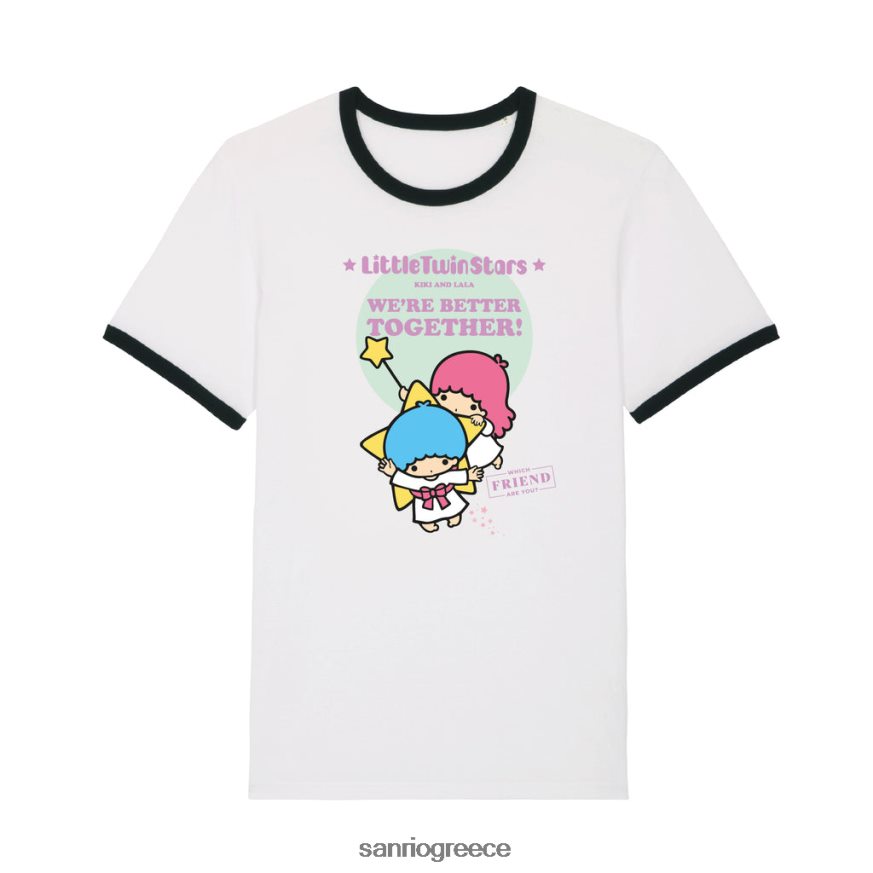 είδη ένδυσης γρ Sanrio ποιος φίλος είσαι μικρό twin stars t-shirt 2ZVJ6497
